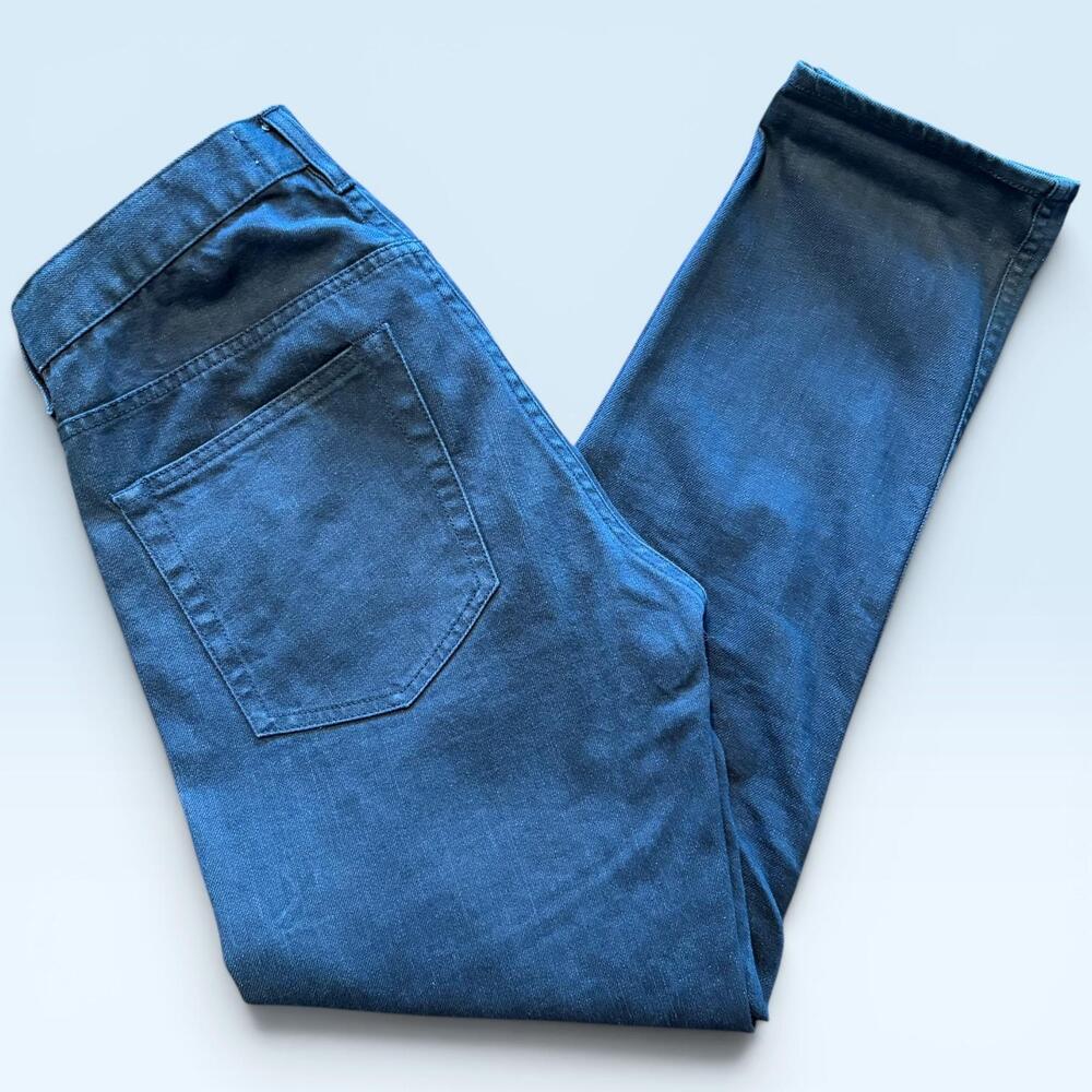 Acne Studios Jeans Mens 30x26 Blue Vega Most Slim Tapered Dark Wash Denim
